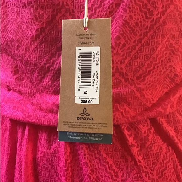 Prana, Mika dress in Cosmo Pink Copa - Picture 3 of 4